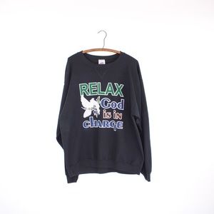 Vintage Black Planet Hollywood God Sweatshirt